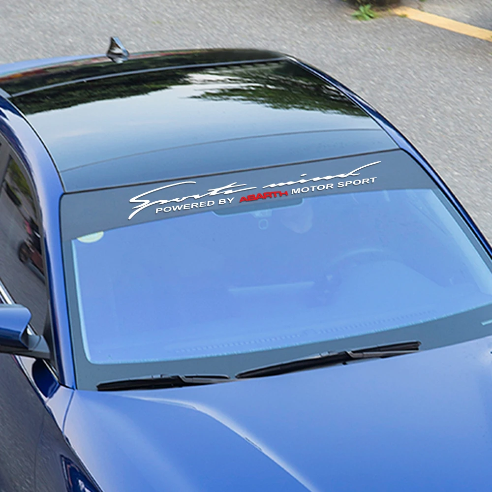 Car Front Rear Windshield Decal Sticker For Fiat 124SPIDER ABARTH ALBEA CRONOS MOBI SEDICI STILO TIPO TORO UNO Auto Accessories