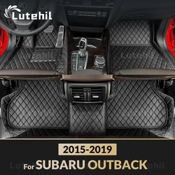 Lutehil Car Floor Mats For SUBARU OUTBACK 2015 2016 2017 2018 2019 Auto Foot Pads Automobile Carpet Cover Interior Accessories