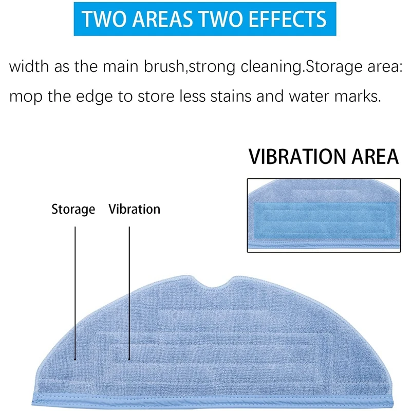 샤오미 로보락 S7 T7S T7 플러스 진공 청소기 부품 교체용 걸레 천 패드, 극세사 소프트 패드, 10 개