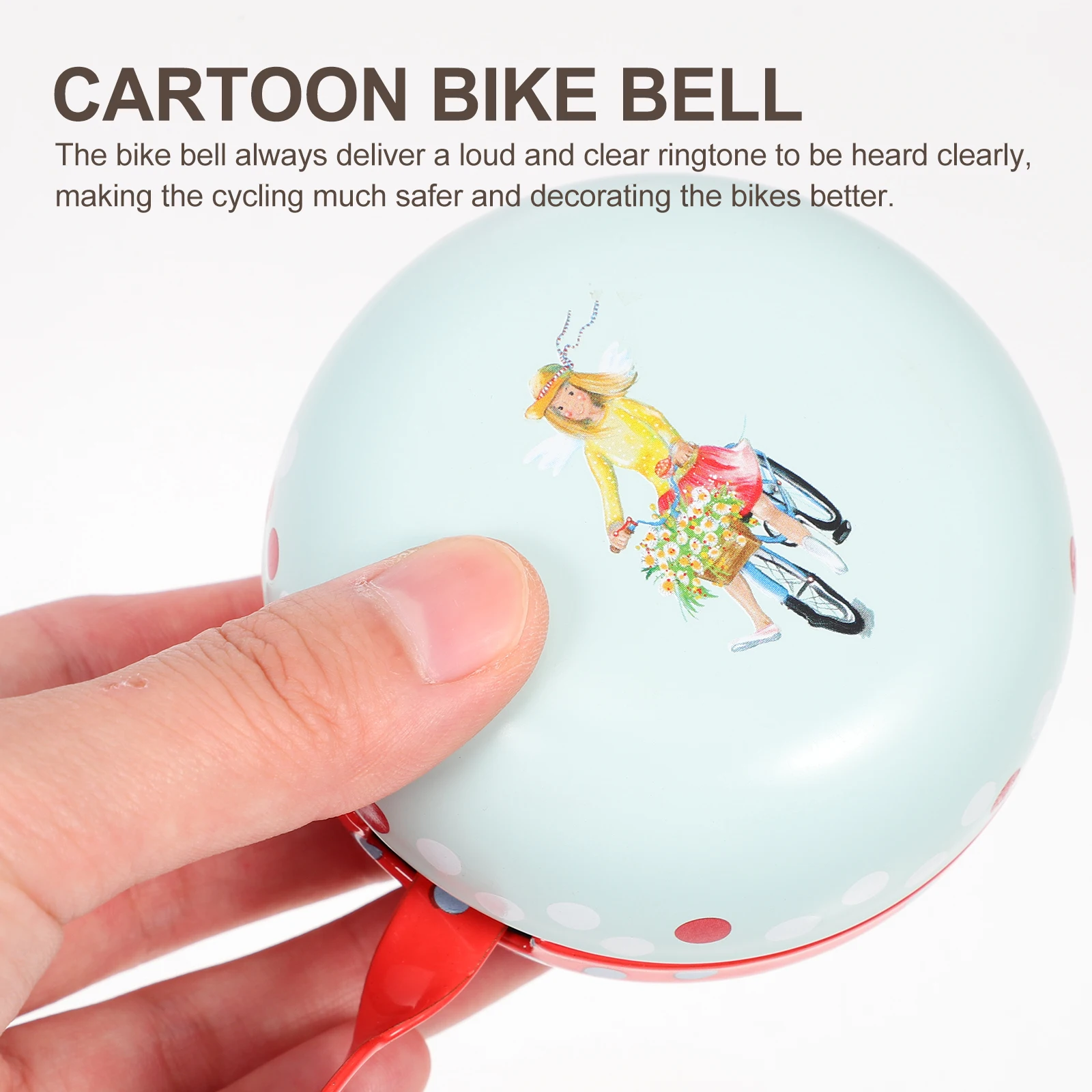 

Bicycle Bell Children Scooter Durable Iron Cartoon Bike Decor Kids Screw Mount Anti Rust Safe Riding Loud Tone Mountain Bikes