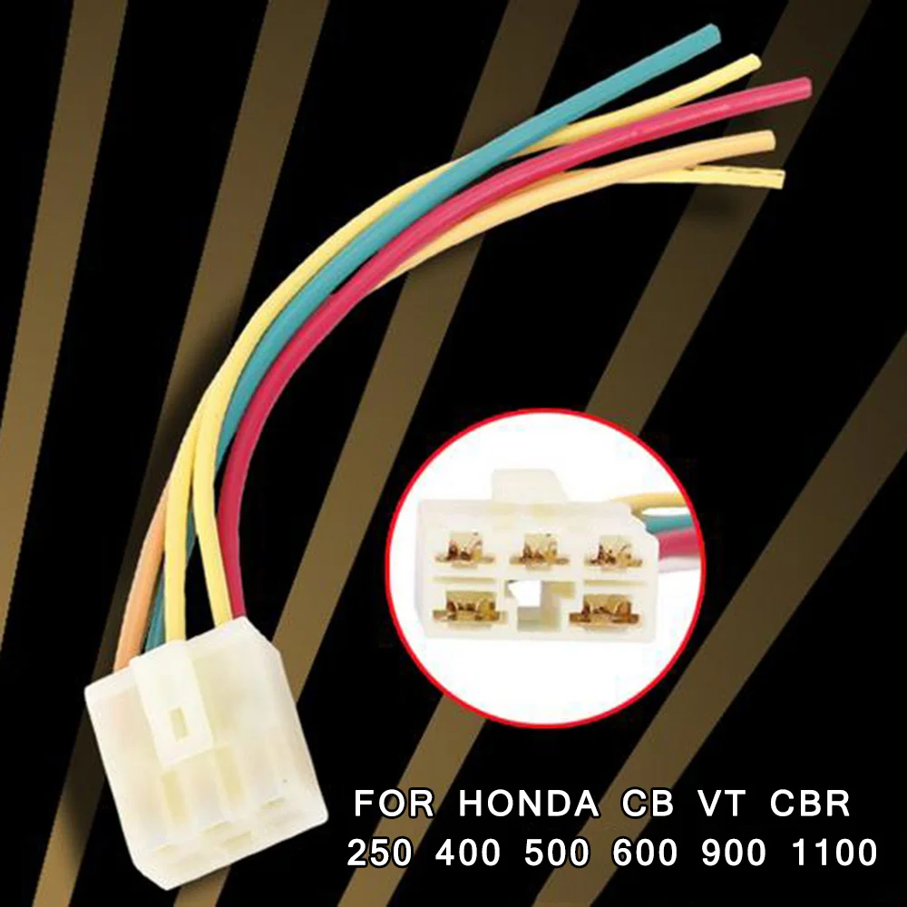 

New 5 Pin Regulator Connector Suitable For Honda CB VT CBR 250 400 500 600 900 1100 Voltage Rectifier Connector Plug Durable Acc