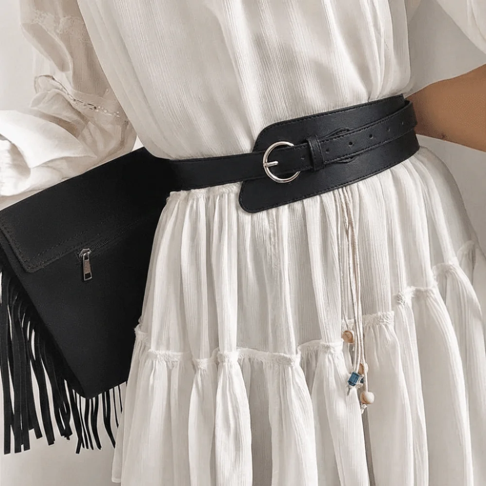 

New Wide Corset Waist Belt Elastic Design Decorative Waistband Strap Retro Versatile Waist Cover for Skirts Dress Top Clothes