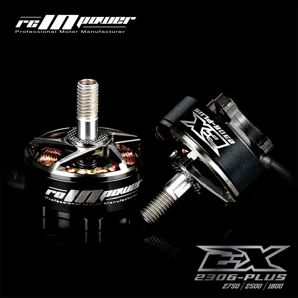 RCINPOWER EX2306 Plus 1800kv /2500kv /2750kv Motor sin escobillas de 5 pulgadas para RC FPV Racing Freestyle Drone