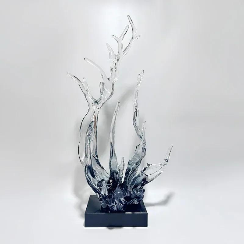 

novel design Quality Creative Clear Resin Abstract Art Transparent Decoration Crafts Home Decoration Living Room