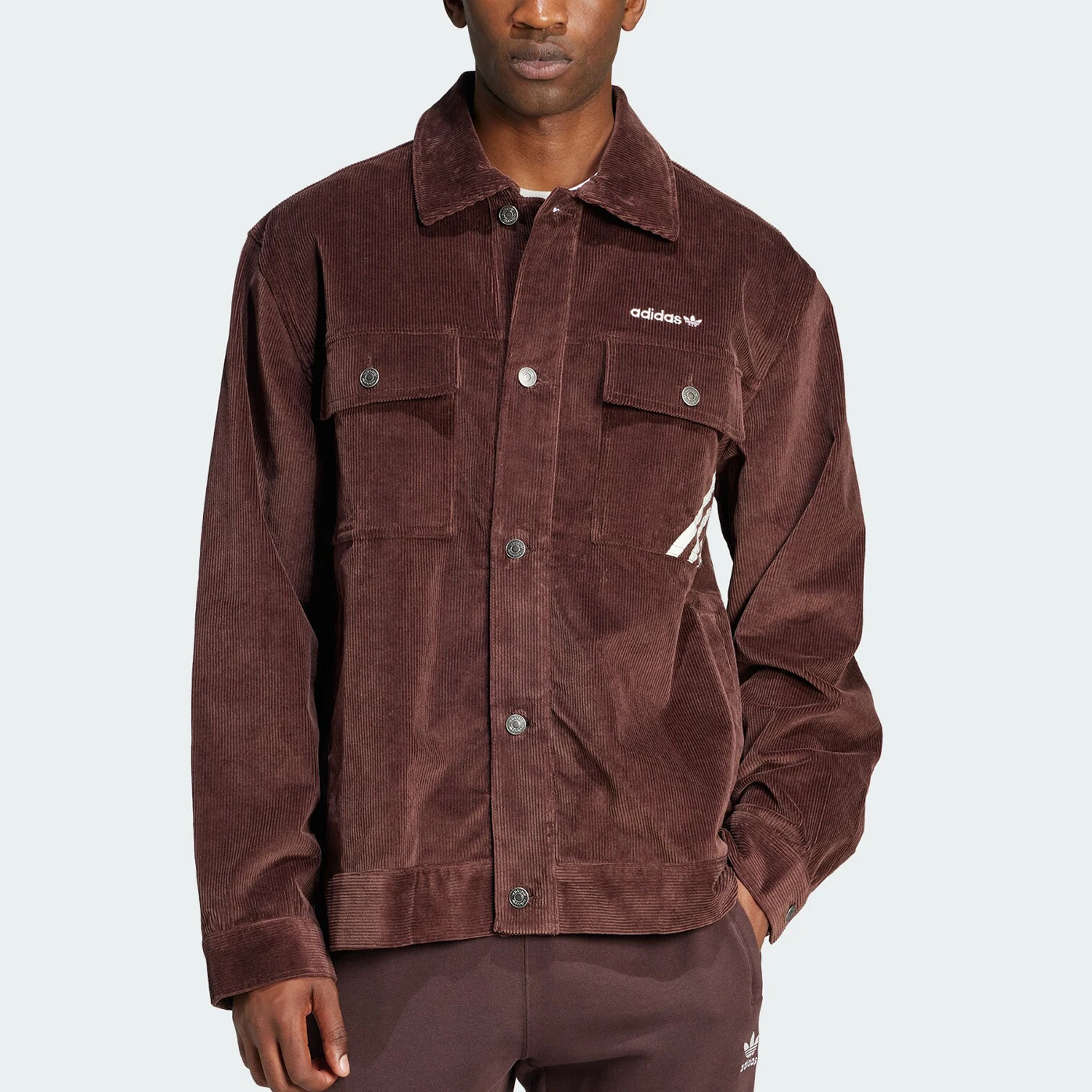 

Adidas genuine Trefoil Men's Sport Casual Collar Retro Jacket IW3263