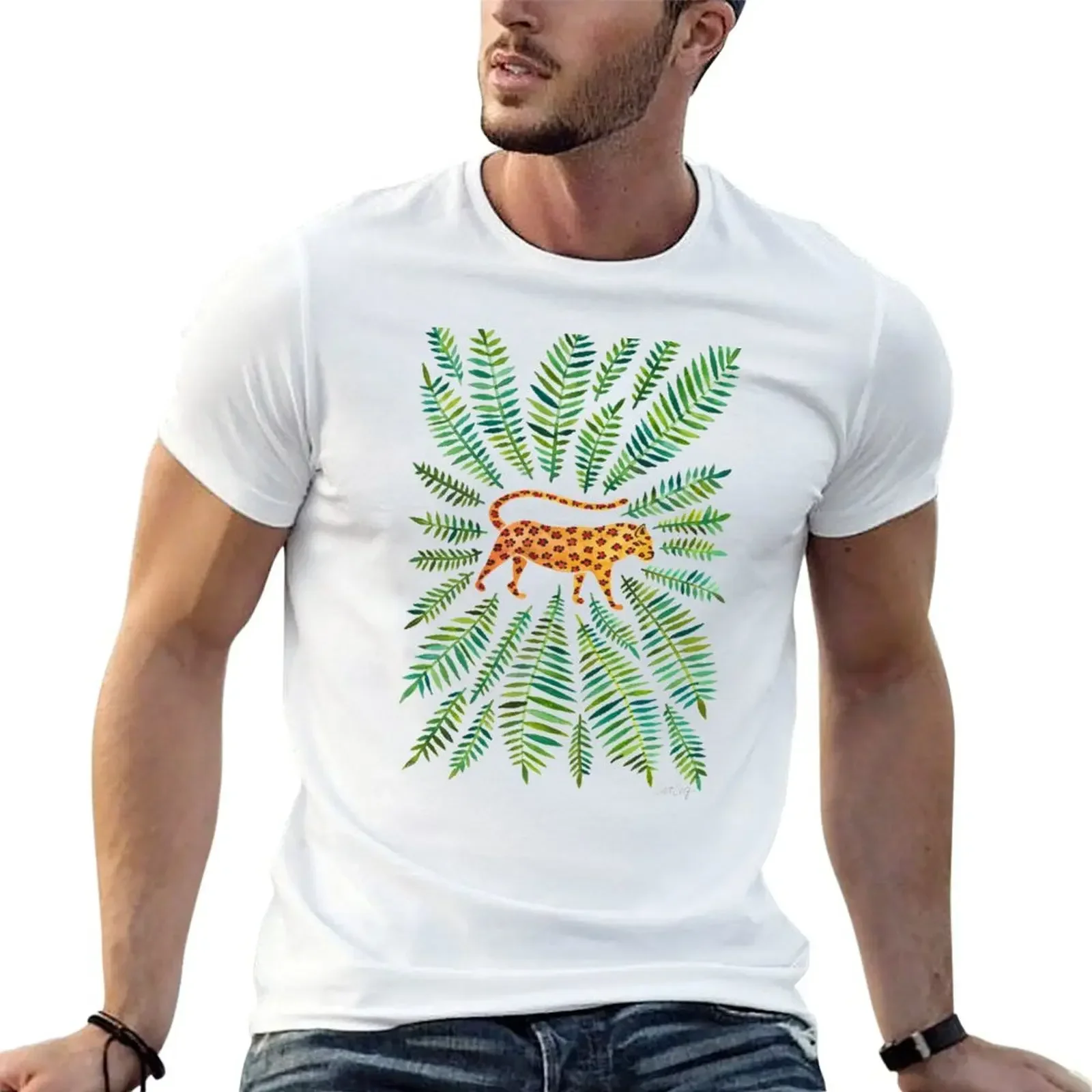 

Jaguar – Green Leaves T-Shirt shirts graphic tee rapper graphic tees mens white t shirts