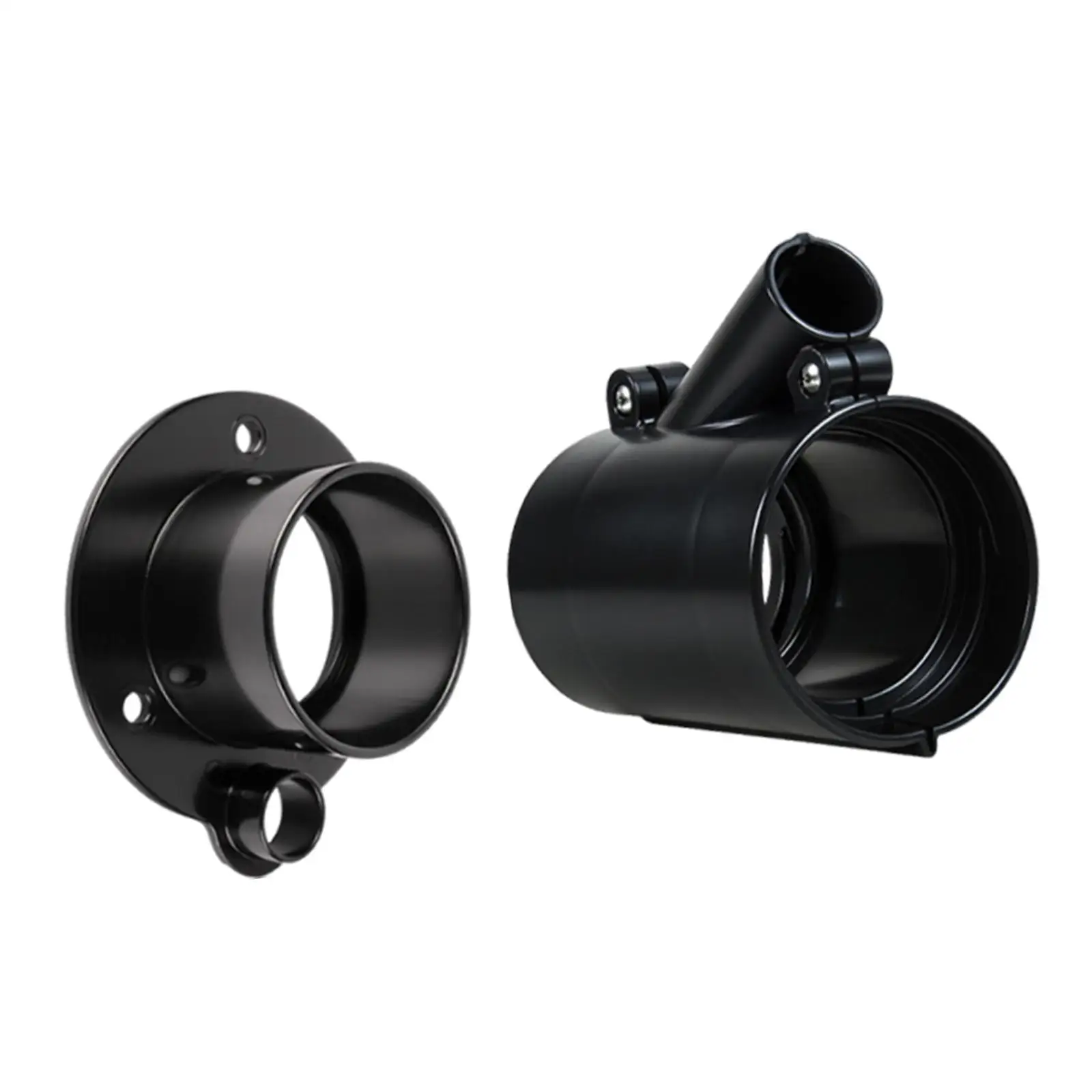 Outboard Rigging Hose Flange Union Boat Cable Entry Sleeve Professional Black High Performance Boat Rigging Tube with Port