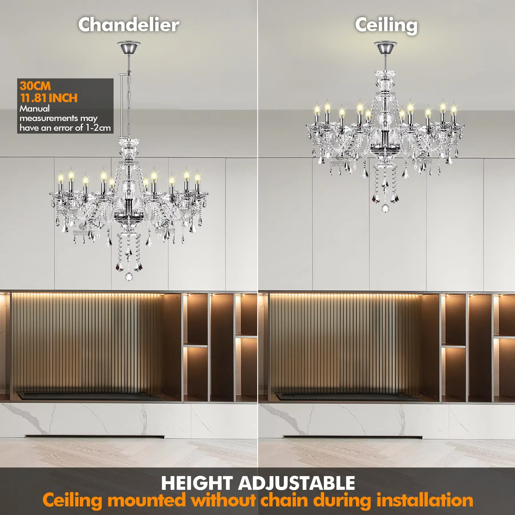 Lampadario in Cristallo a 10 B - Lighting Decoration Ideas recensione e prezzo