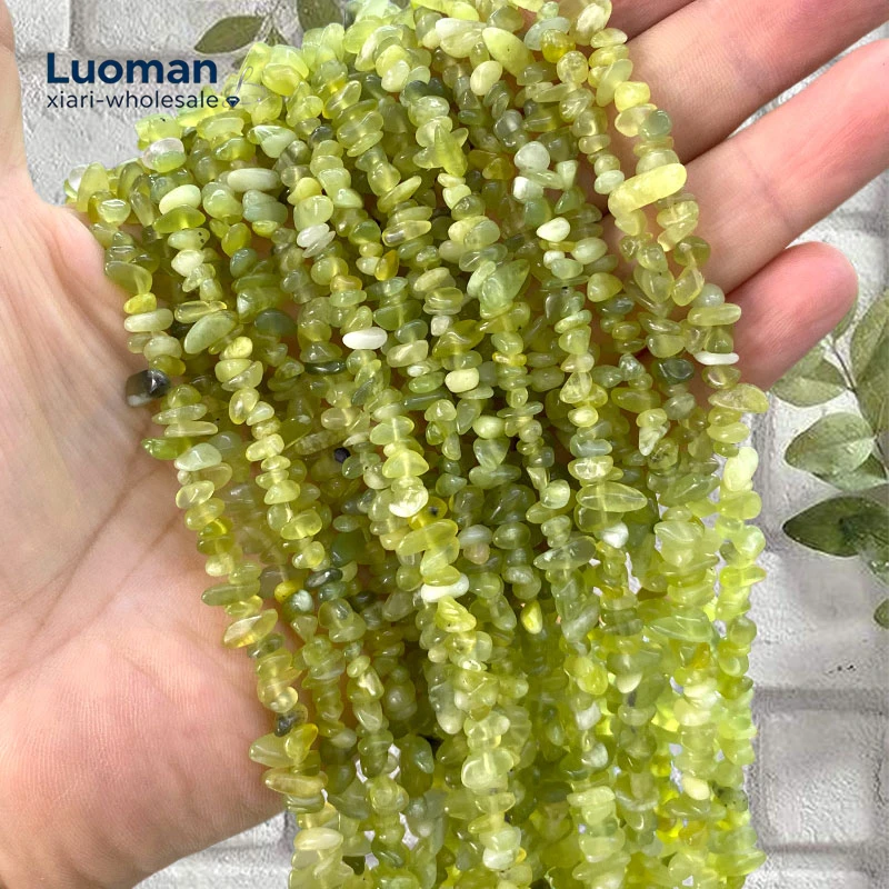 Wholesale 30inch 3-5mm Irregular Natural Stone Korea Jade Loose Spacer Beads for Jewelry Making Diy Bracelet Charms Accessories