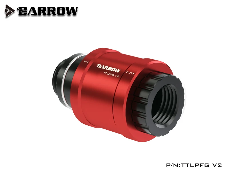 Barrow G1/4 "Flat Push Water Valve voor computer Split Water Cooling Loop Build Fittings, Fluid Stop Plug, TTLPFG V2