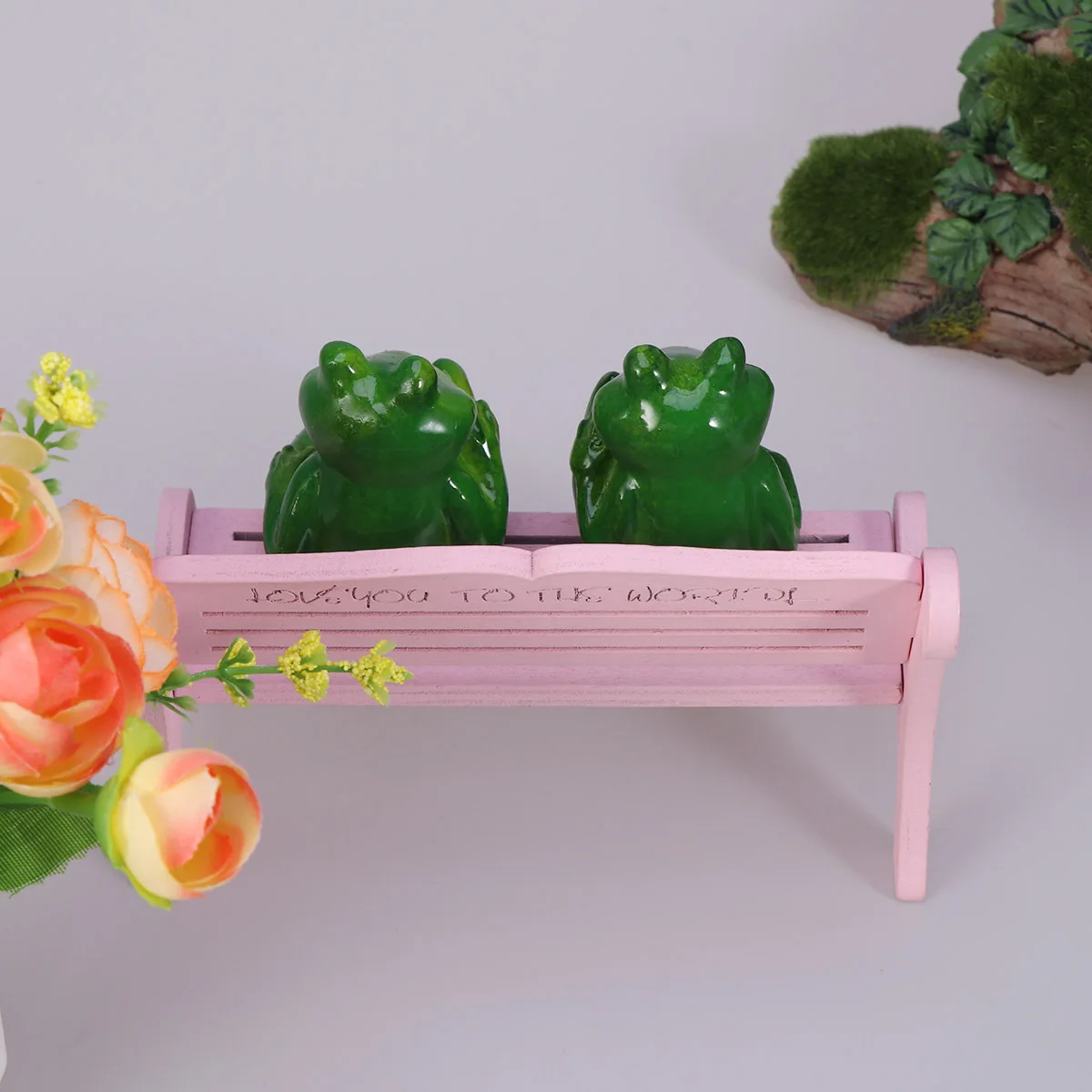 

2Pcs Frog Garden Miniature Resin Cave House Durable Decoration Fairy Garden Supplies Landscape Craft Gift Animal Miniature