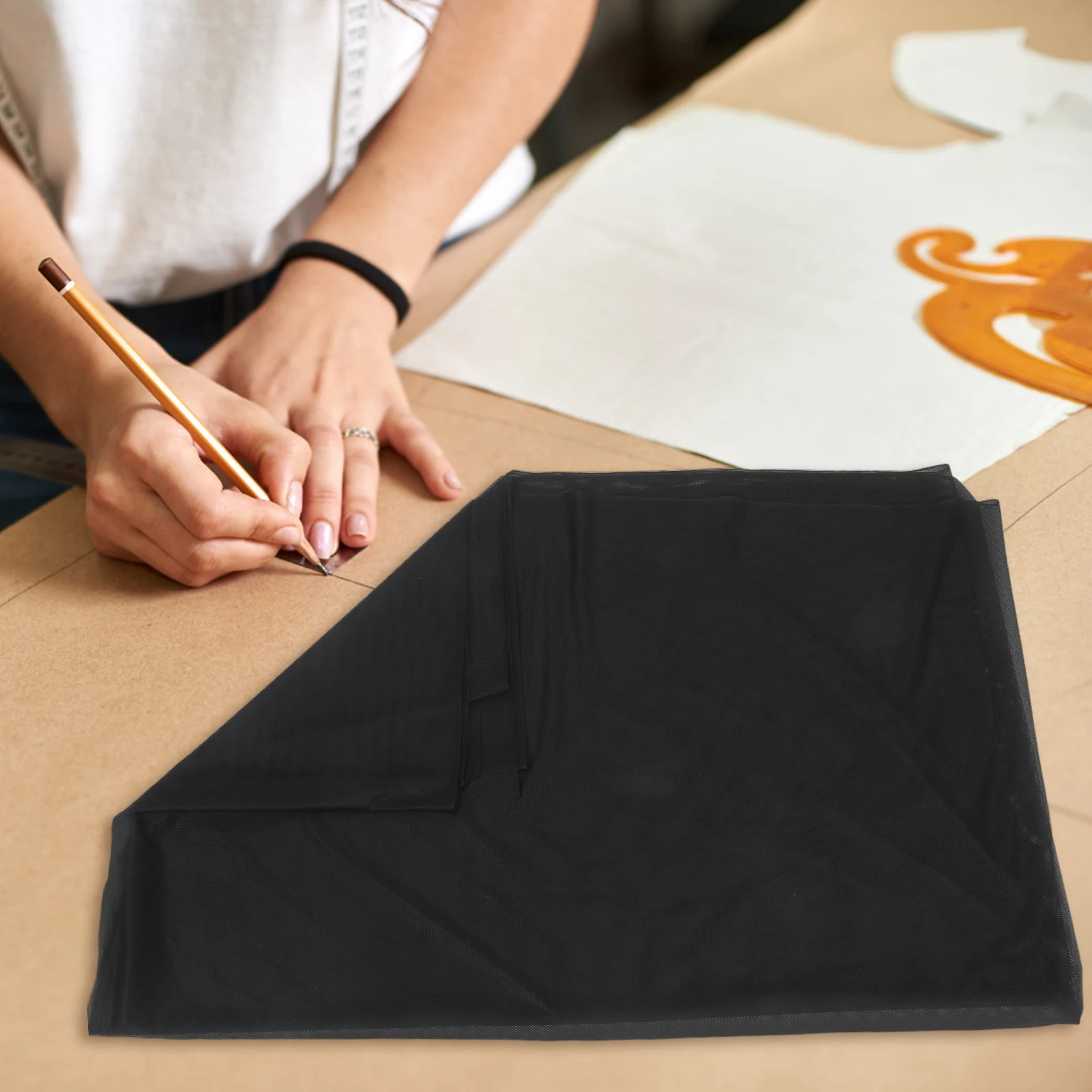 

Mesh Fabric Auxiliary Materials Cloth for Backpack Pocket Bag Costume Network Diy Craft Polyester Netting Clothes Dress