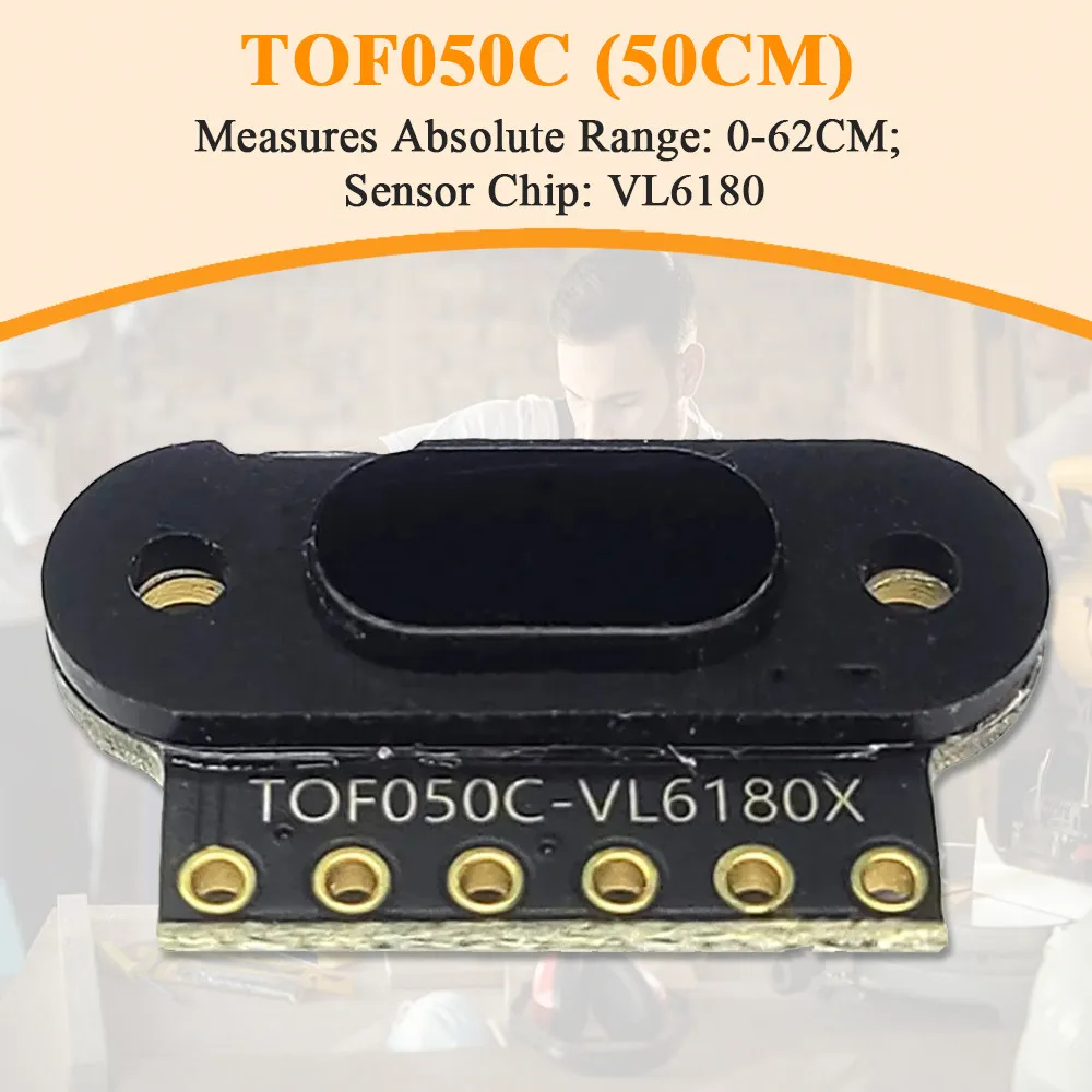 TOF050C Laser Ranging Sensor Module for Arduino STM32 Measure Flight Distance 50CM 200CM 400CM I2C Output TOF0200C TOF0400C