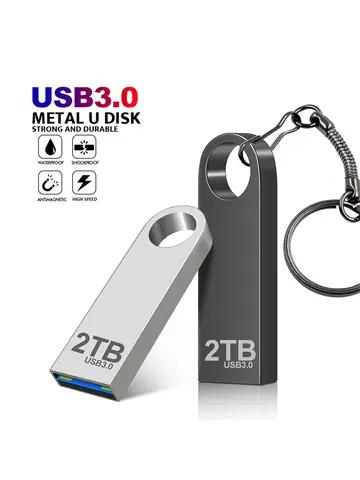 New 2025 Metal Pen Drive 2TB Cle Usb Flash Drives 1TB High Speed Pendrive 512TB 128GB Memoria Usb 3.0 For xiaomi mijia equipment