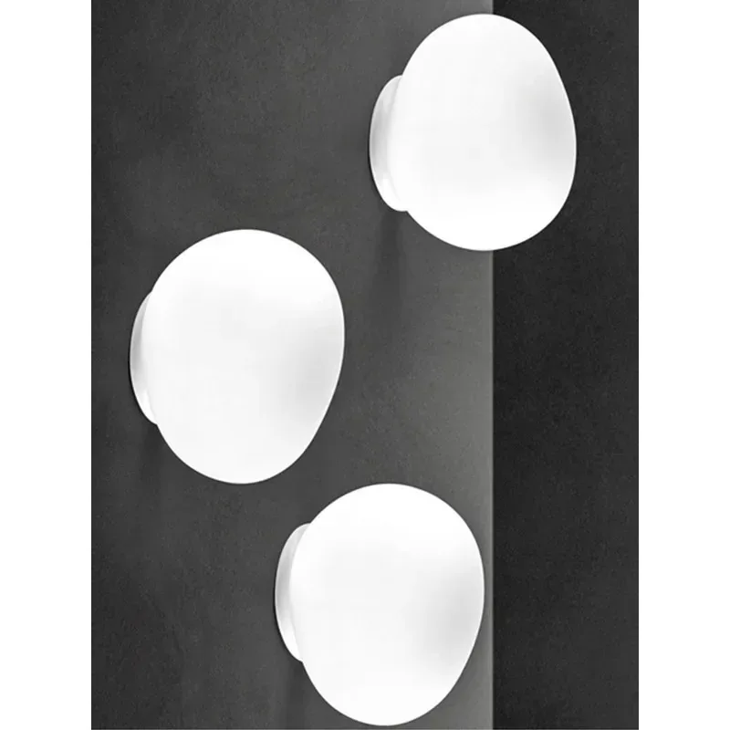 Modern Egg Glass Egg Wall Sconces Lamp Ceiling Wall Light with Led Bulb