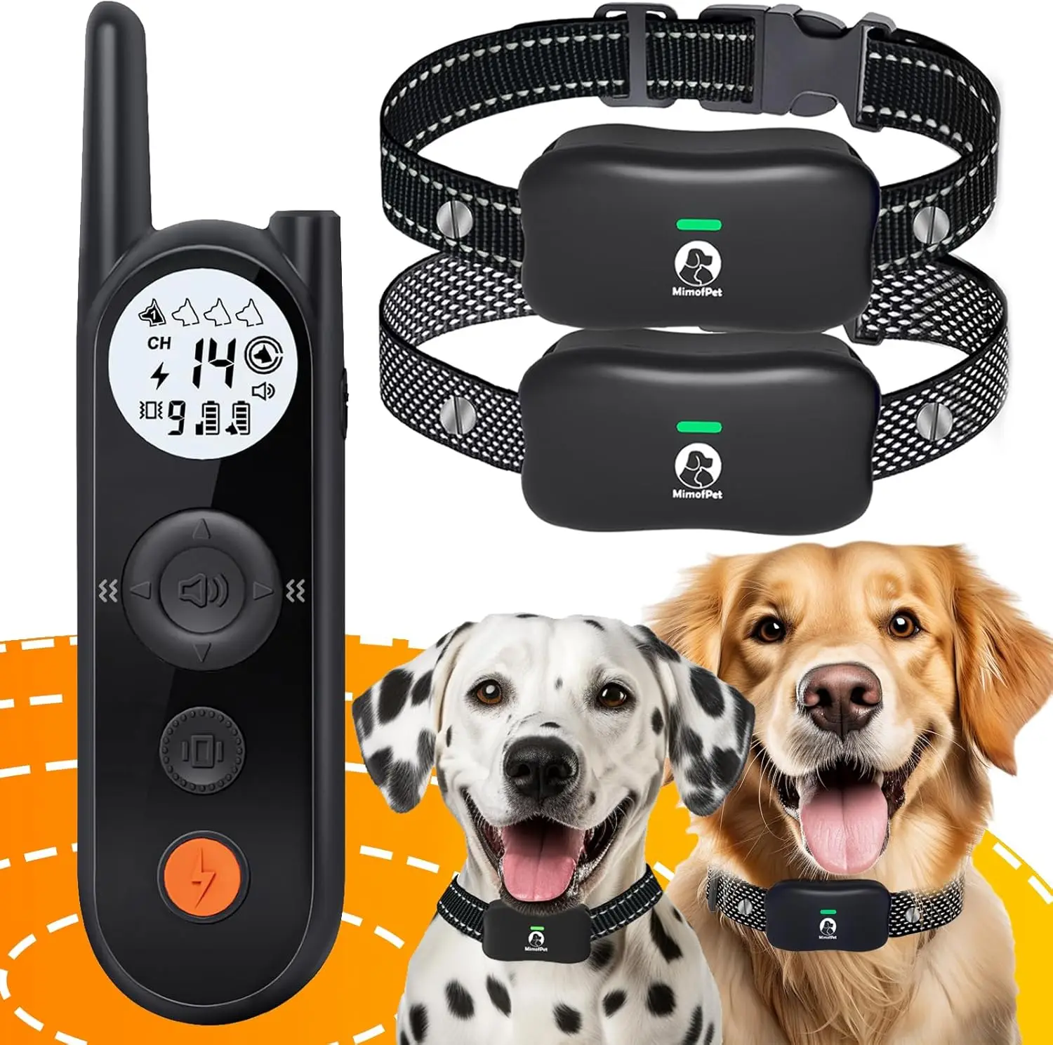 Dog Fence System for 2 Dogs -  to 3500ft Adjustable Electric Fence for Dogs,Waterproof Dog Training Collar Rechargeab