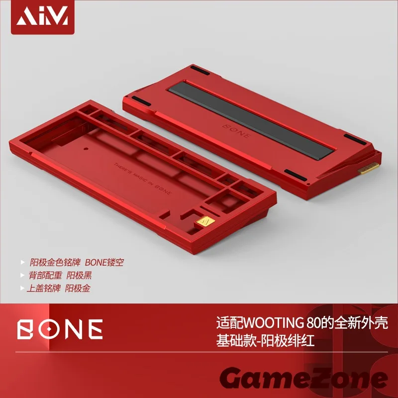 Aim Bone80 Mechanical Keyboard Case Aluminium Alloy Pcb Wooting