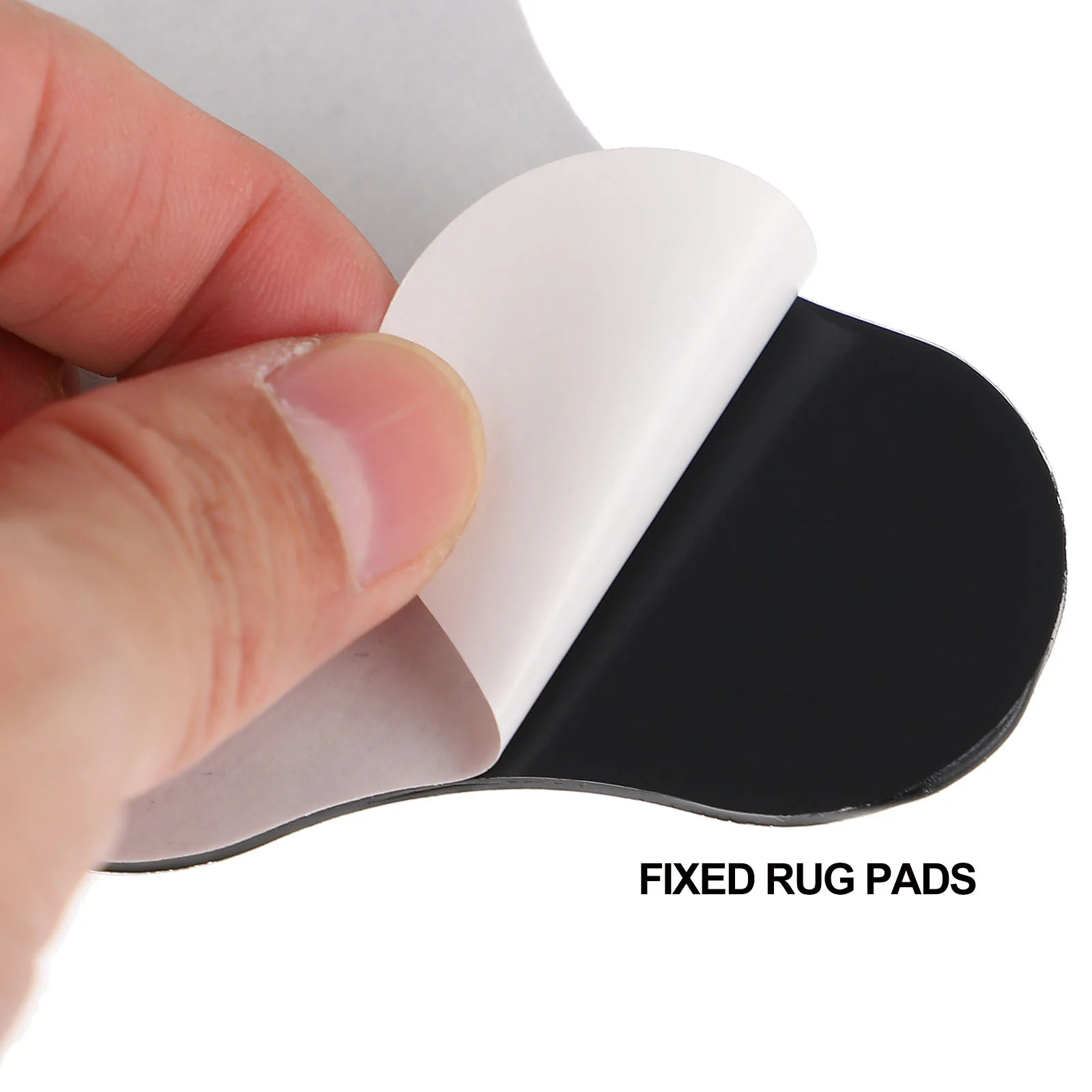 

12 Pcs Non Trace Carpet Gripper Removable Stickers Black Rug Fixer Non Slip Mats Bath Anti Skid Floor Protectors