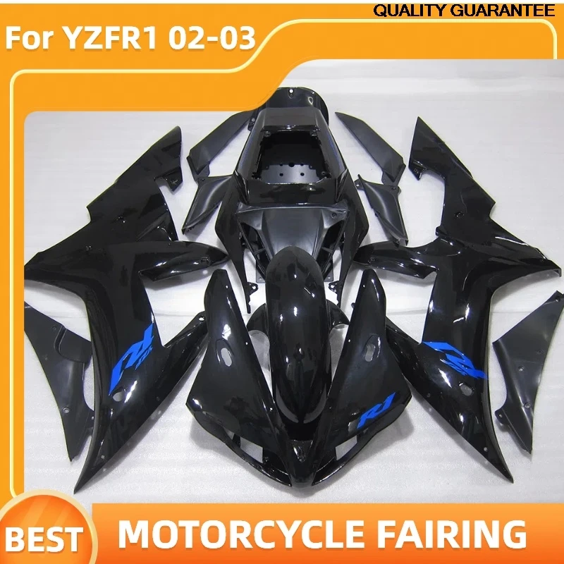 

Бесплатный комплект обтекателя мотоцикла на заказ для YAMAHA YZF R1 2002 2003 YZFR1 02 03 Prime Body Repair Road Racing Черный кузов