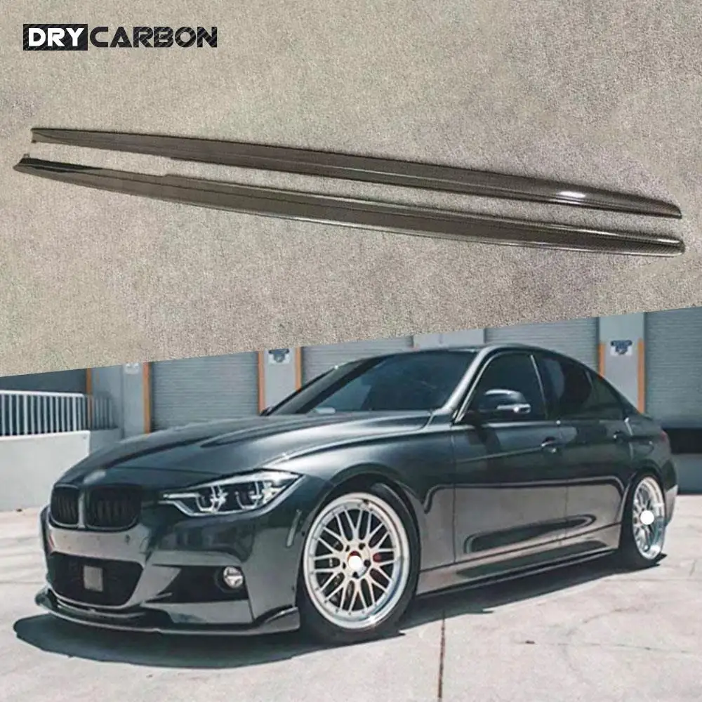 

Carbon Fiber Side Skirt Rocker Panels Body Kits Extension for BMW 3 Series F30 2012-2018 Side Door Bumper Skirts Accessories