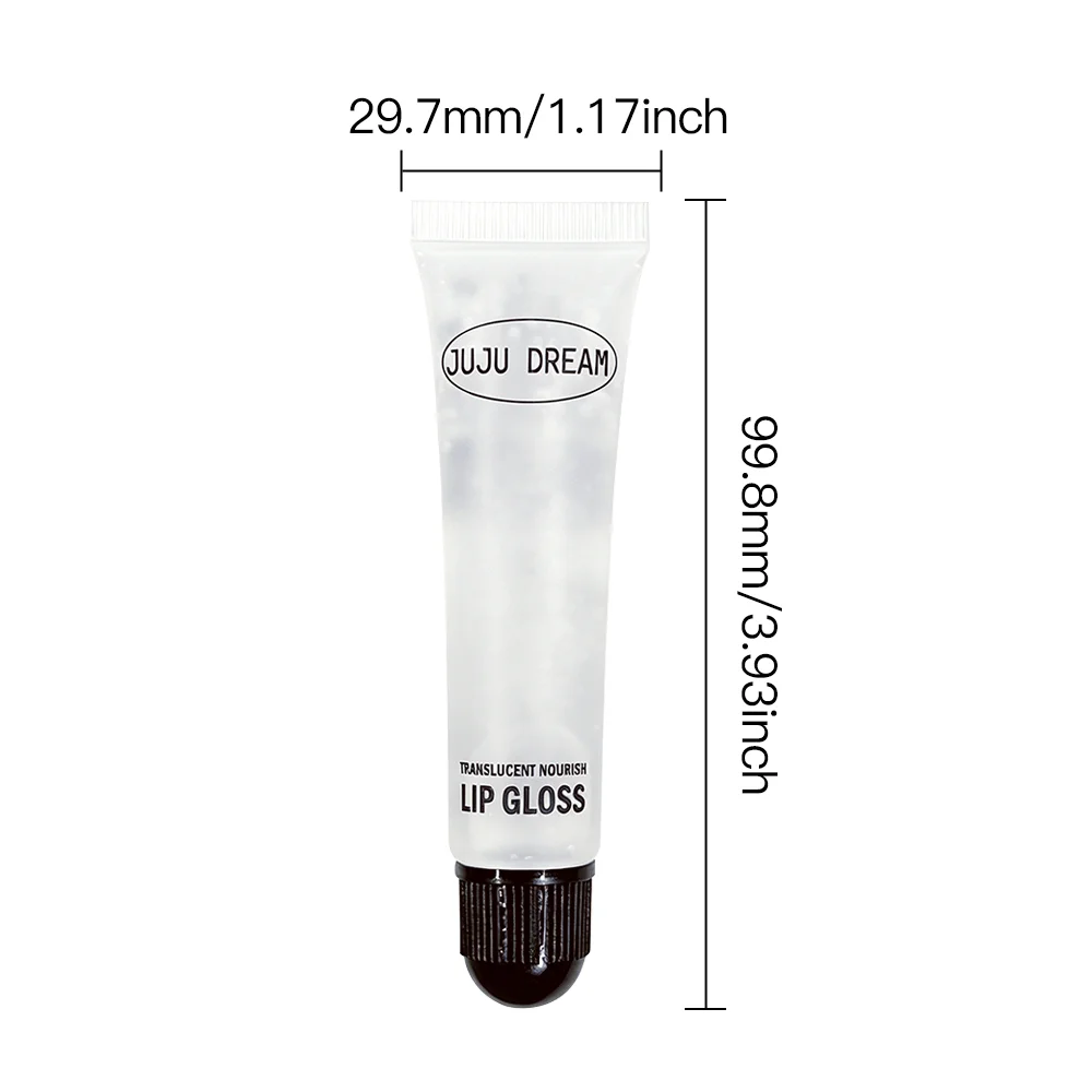JUJU DREAM Translucent Nourishing Lip Gloss Hydrating Clear Lip Oil Repairing Glossy Lip Care view 6