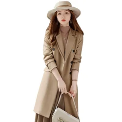 Alta Qualidade Outono Inverno Mulheres Blazers 2023 Novo Único Breasted Mid Longo Terno Senhora Escritório Blazer Blazer Feminino Casacos Outerwear
