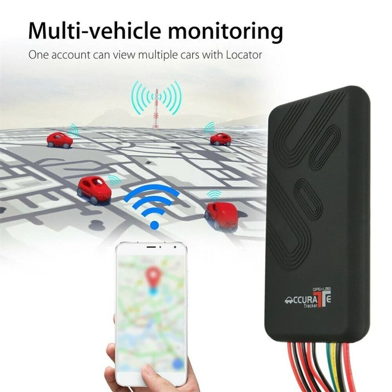 

Car GPS Tracker GSM SIM GPRS Real Time Tracking Device Multiple Alarms Electronic Fence Locator for Truck Vehicle Motorcycle