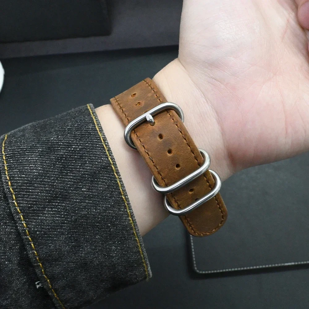 Pulseira de Couro Quick Fit para Samsung Galaxy Watch, Sem Lacunas, Pulseira Clássica, 42, 47mm, 46, 43mm, 6, 5, 4, 40mm, 44mm, 5 Pro, 45 milímetros