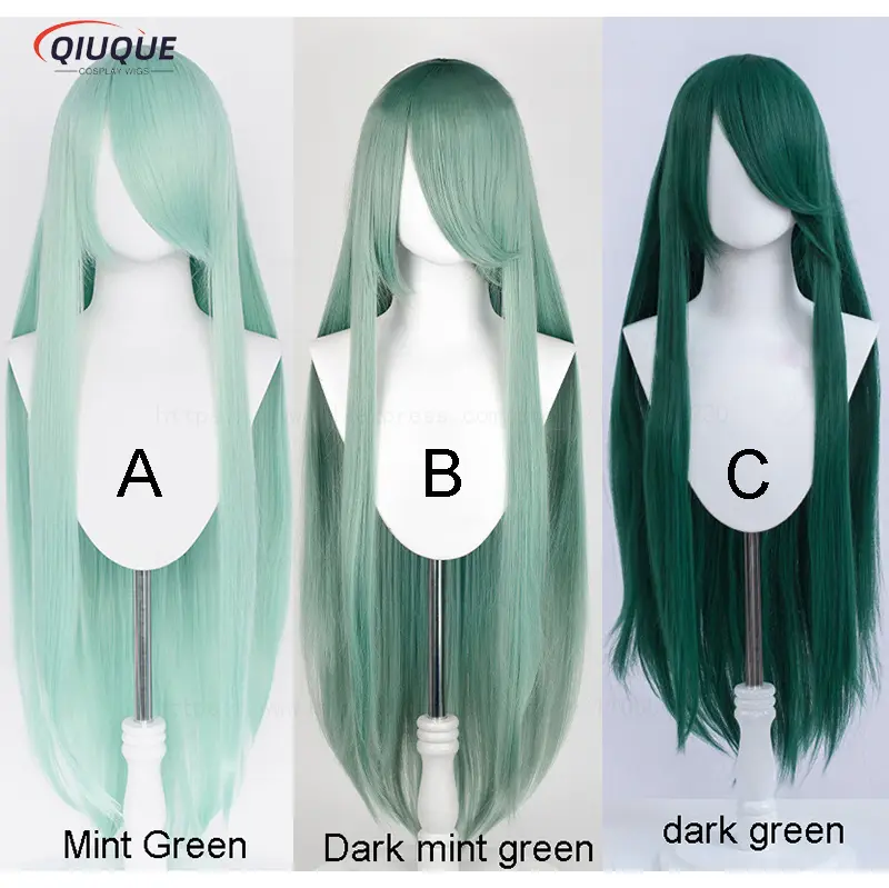 80 Colors 100cm Long Straight Cosplay Wig Anime Compatible Universal Omopinenet Heat Resistant Synthetic Hair Wigs + Wig Cap - Image 20