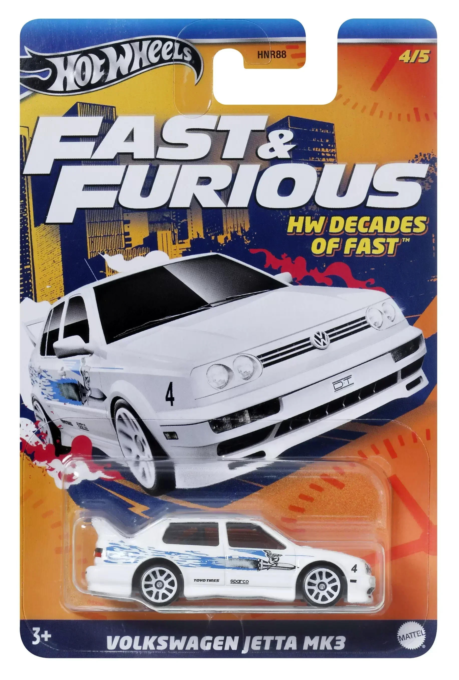 Original Mattel Hot Wheels HNR88 Car 1/64 Diecast Fast & Furious HW Decades of Fast Set Vehicle Toys for Boys Collection Gift