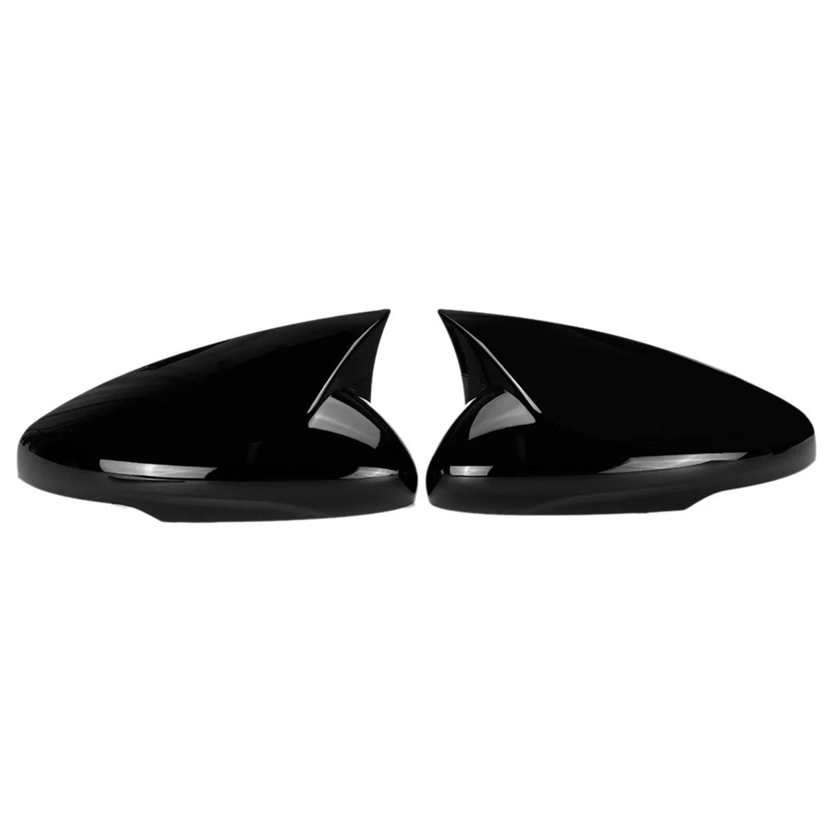 1 Pair of Gloss Black Rearview Mirror Housings for Ford Electric Vehicle Mach-E 2021-2022 Horn Cover Modification Parts