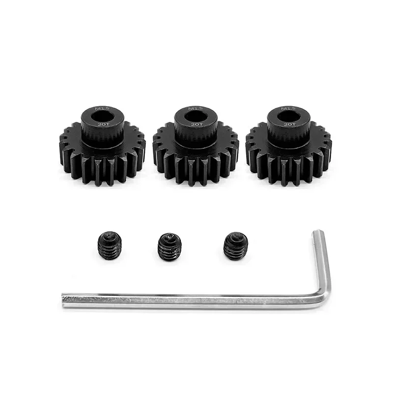 3PCS Pinion Motor Gear M1.5 8mm 11T 12T 13T 14T 15T 16T 17T 18T 19T 20T 21T 22T 23T 24T 25T for 1/6th 1/5th RC Car