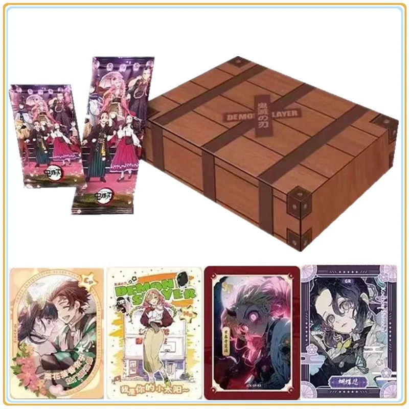 

New YAMI Demon Slayer Cards Infinite Train Chapter Diamond Flash SEC SSP Card Tanjirou Kamado Nezuko Character Collection Cards