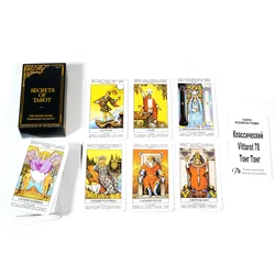 Avancer ts of Tarot Cards avec guide pour débutants, cavalier classique Waite, langue russe, 10.3x6 cm, 78 pièces