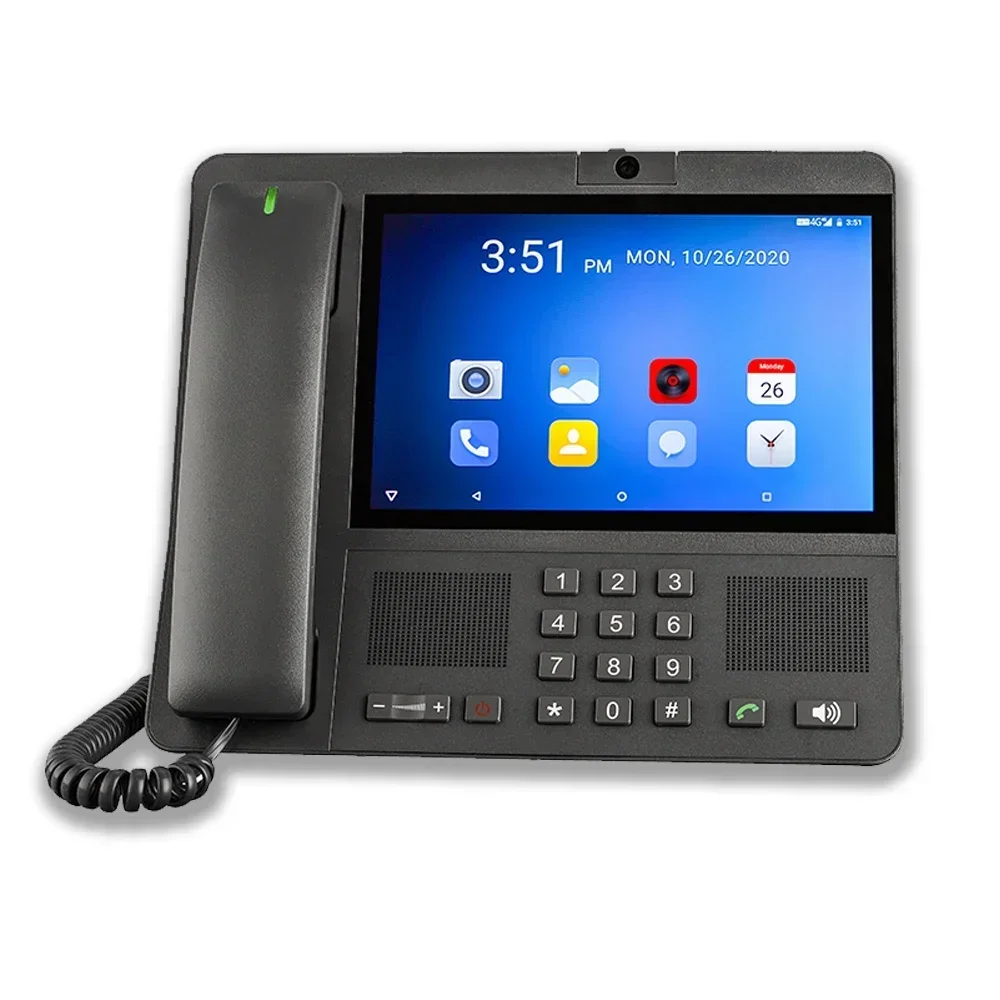 2025/4G Fixed Wireless Desktop Phone Smart Android desk video telephone for healthcare telemedicine telephone restaurant reserva