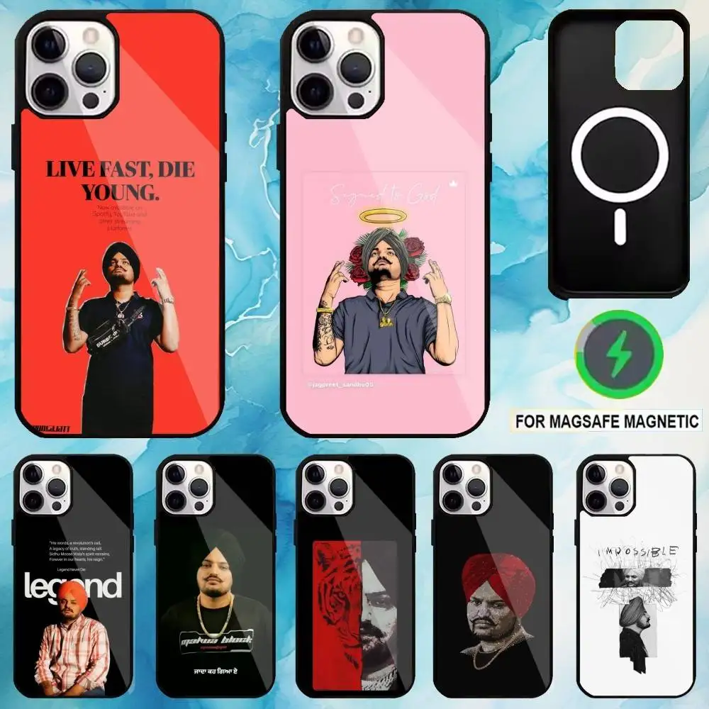 

Rapper S-Sidhu Moose Wala Phone Case For iPhone17,16,15,14,13,12,11 Plus,Pro Max Magnetic Magsafe Wireless Charging