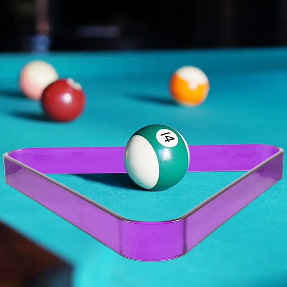 

2Pcs Billiard Triangle Organizer Durable Pc Material Reinforced Edges Practical for Home Pub Games Billiard Triangle