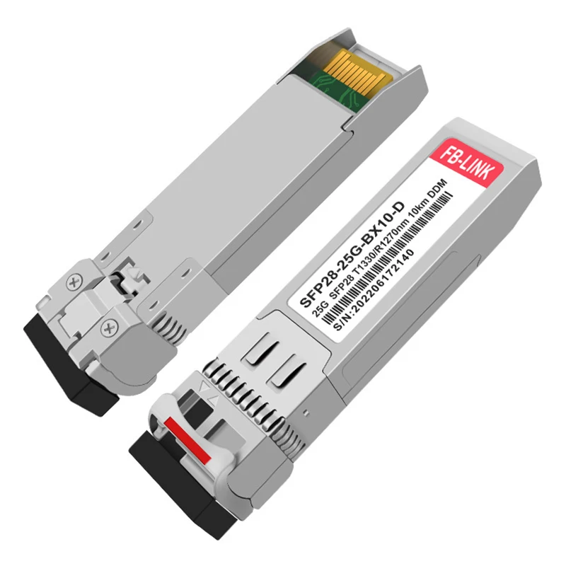 Imagem -04 - Módulo Transceptor Óptico Bidi Sfp28 10km 20km 1270nm 1330nm para Cisco Millenox Huawei Mikrotik Switch para Ethernet