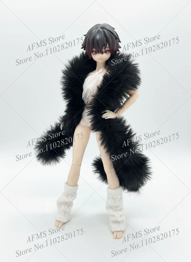 1/12 스케일 수집용 피규어 숄 플러시 스카프 애니메이션 모빌 슈트 소녀 액세서리 6인치 여성 군인 액션 피규어 바디용