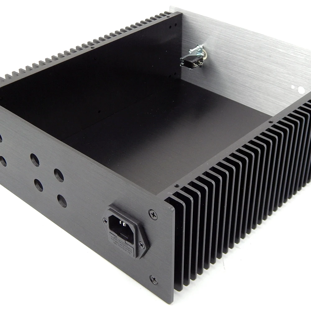 Produktbild von DIY Aluminium-Gehäuse 430×308×92 Mm – Für Verstärker, DAC, Kopfhöreramp, Inkl. Schrauben & Gummifüße