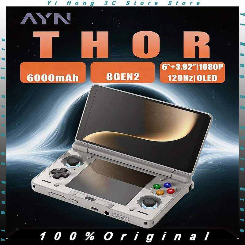 In Stock AYN Thor 6'' OLED Dual Screen Gaming Handheld Qualcomm