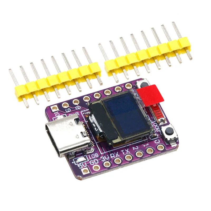 ESP32-C3 0.42-Inci OLED Papan Pengembangan Tampilan Cahaya Putih WiFi Bluetooth Antena Keramik Kompatibel Tipe-c ESP32 UNTUK Arduino