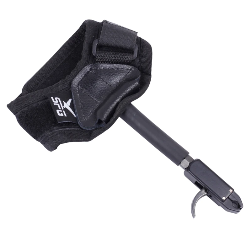 Release Aids Compound Bow Caliper Release Adjustable Wrist Strap 360 Rotating Bow Release Caliper D5QD