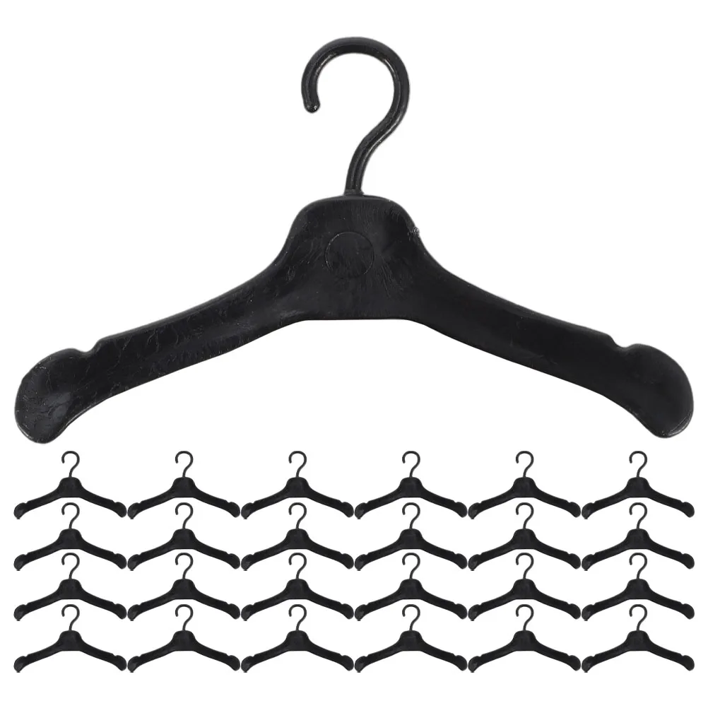 

100pcs Mini Hangers Dollhouse Clothing Rack Plastic Wardrobe Organizer Kids Safe Storage Clothes Stand Pet Outfit Holders