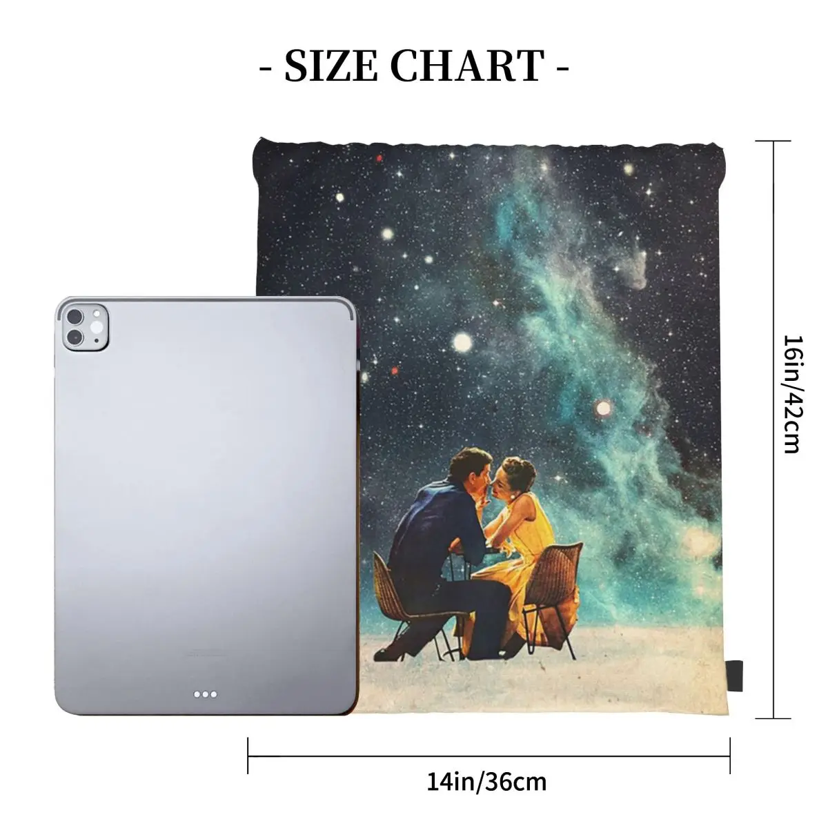 I'll Take You To The Stars For A Second Date バックパック ファッション ポータブル巾着バッグ 雑貨バッグ ブックバッグ 旅行 学校用