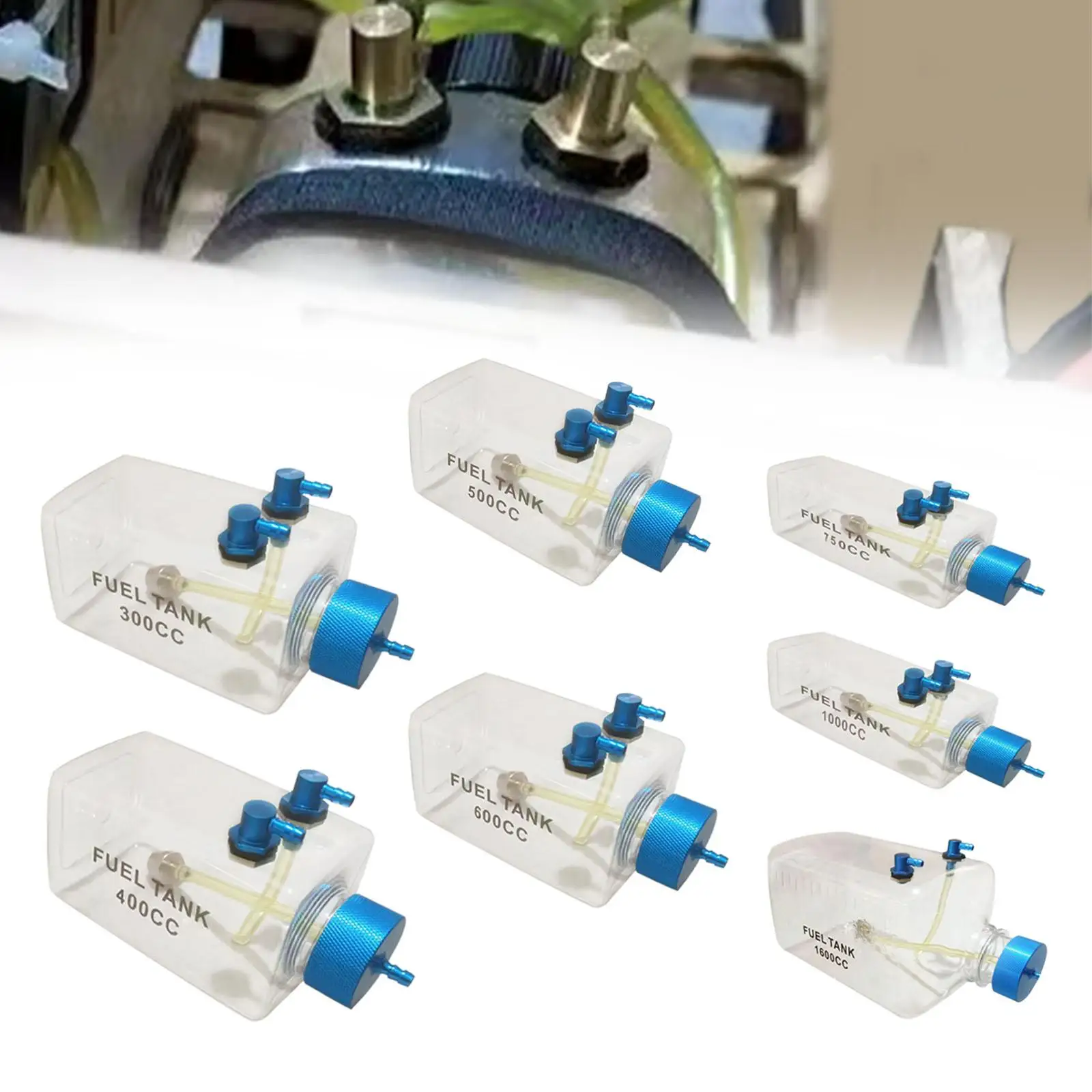 خزان وقود طائرة RC، زجاجة زيت، زجاجة وقود، ملحق نموذج التحكم عن بعد لطائرة الغاز