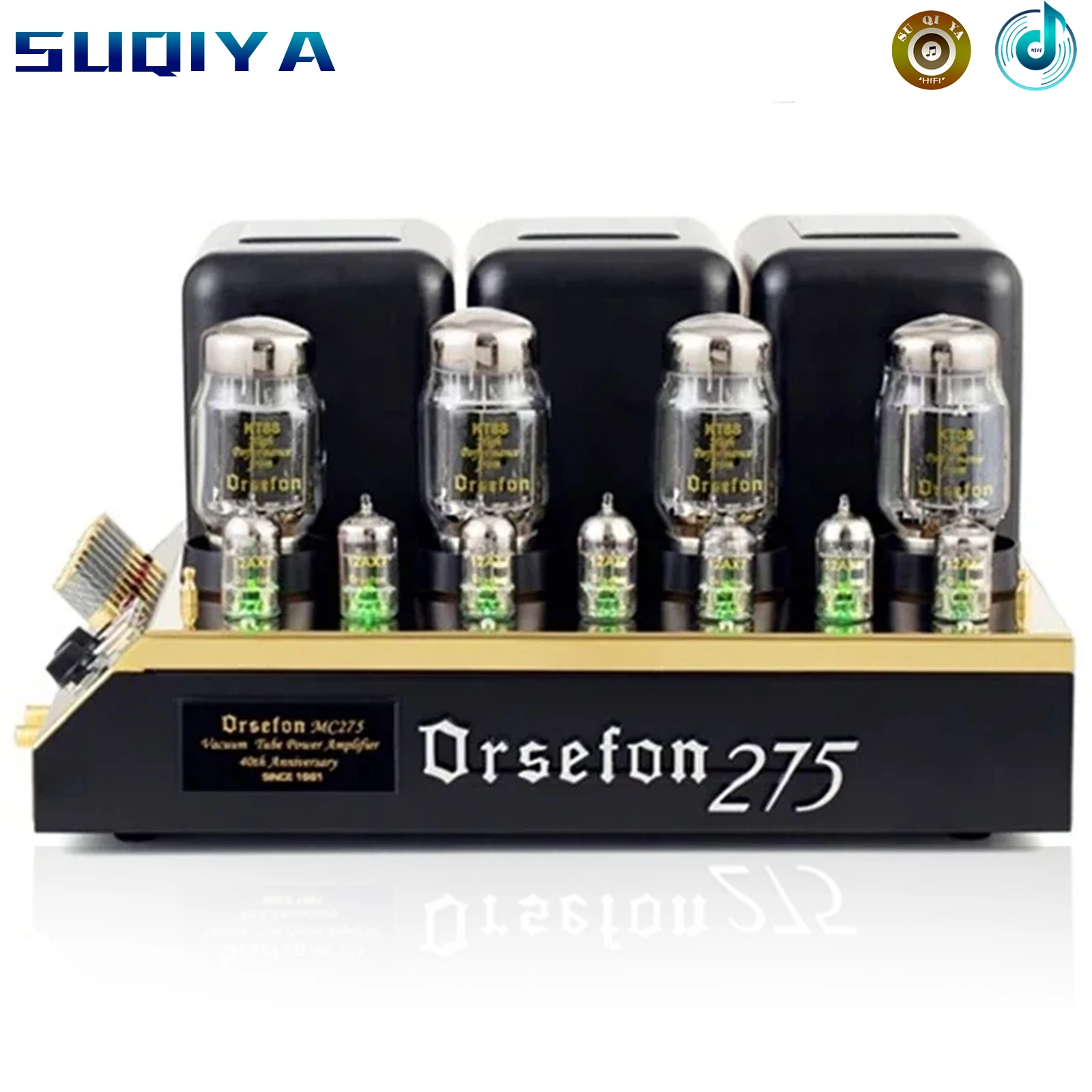 

SUQIYA-Clone 1:1 Mcintosh MC275 Tube Amplifier Classic Hifi High-fidelity 2*75W KT88*4 12AX7*3 12AT7*4 Balanced Power Amplifier