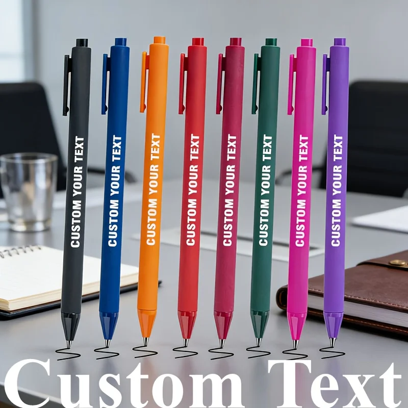100/PCS Customizable Plastic Gel Pens Lightweight Smooth Writing Signatures Meetings Corporate Gifts Hotel Supplies