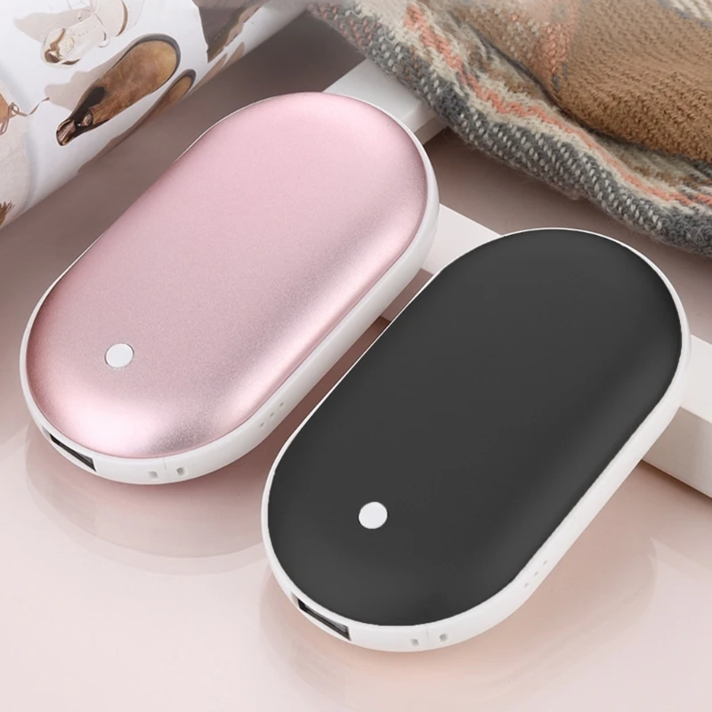 5000/10000mAh Hand Warmer 2 in 1 Portable Pocket Charger PowerBank Winter Heater USB Rechargeable