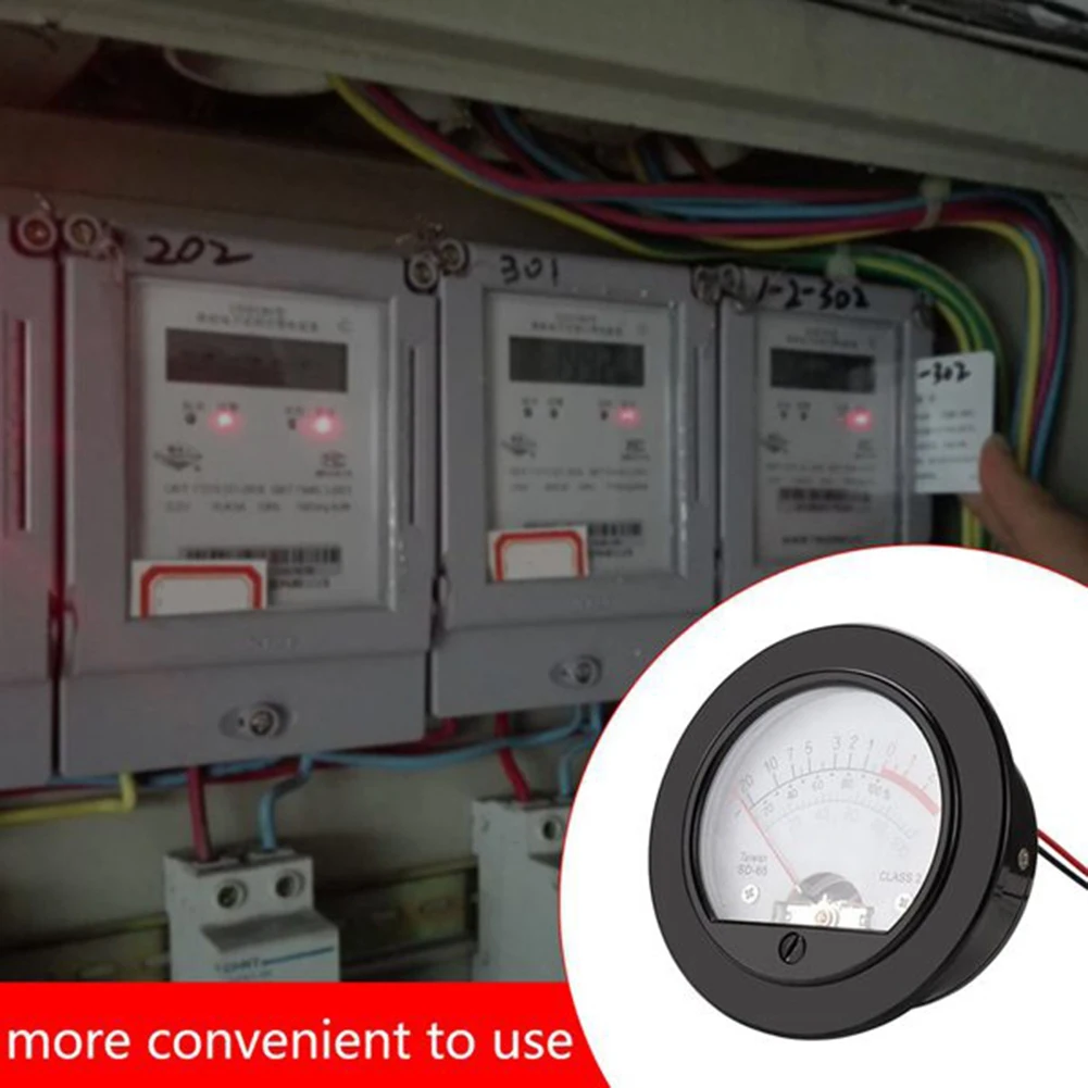 VU Retroilluminazione Voltmetro VU Misuratore di livello Misuratore di livello Puntatore Testa Quadrante retrò Rotondo SO65